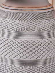 Pacific Kira Stoneware Table Lamp, Grey - thumbnail 4