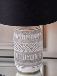 Pacific Kira Stoneware Table Lamp, Grey - thumbnail 6