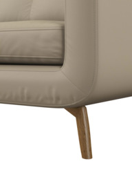 John Lewis Barbican LHF Chaise Leather Sofa, Light Leg - thumbnail 6