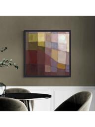 John Lewis Claire Oxley 'Timeless Motion' Framed Canvas Print, 86 x 86cm, Purple/Multi - thumbnail 2