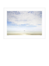 John Lewis Mike Shepherd 'Stillness of Time' Framed Print & Mount, 78.5 x 104.5cm, White/Blue