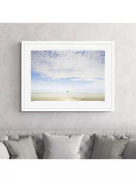 John Lewis Mike Shepherd 'Stillness of Time' Framed Print & Mount, 78.5 x 104.5cm, White/Blue - thumbnail 2