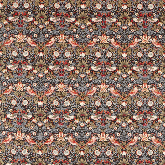 Morris & Co. Strawberry Thief Made to Measure Curtains or Roman Blind, Old Fashioned - image 1