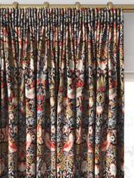 Morris & Co. Strawberry Thief Made to Measure Curtains or Roman Blind, Old Fashioned - thumbnail 2
