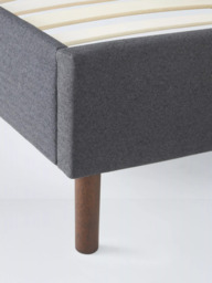 John Lewis Bonnie Platform Bed Frame, King Size, Brushed Tweed Charcoal - thumbnail 3