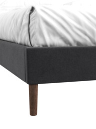 John Lewis Bonnie Platform Bed Frame, King Size, Brushed Tweed Charcoal - thumbnail 5