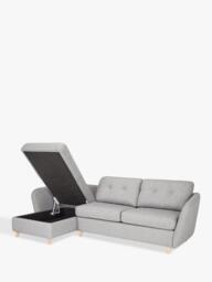 John Lewis Arlo 5+ Seater LHF Chaise with Storage Sofa Bed - thumbnail 6