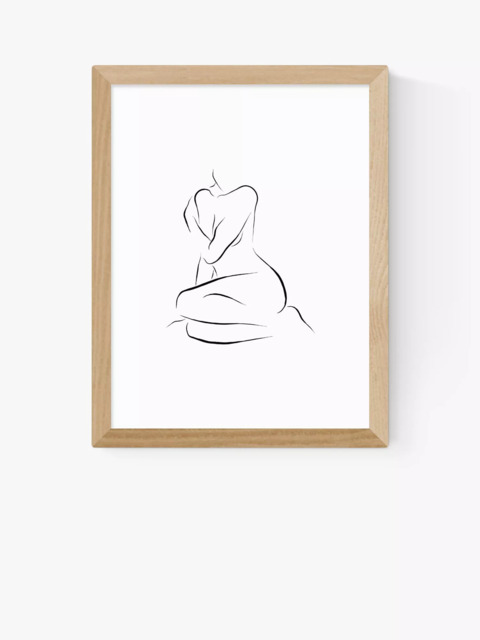EAST END PRINTS Sundry Society 'Nude Female' Framed Print