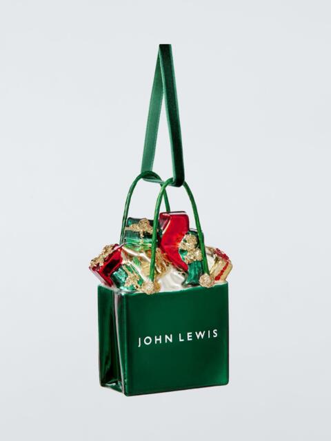 John Lewis Curate & Collect John Lewis Shopping Bag Bauble, Multi - image 1