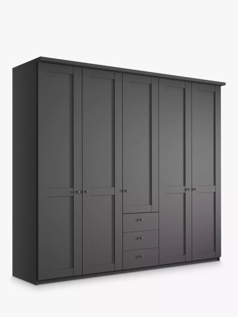 John Lewis Marlow 250cm Hinged Door Wardrobe with 3 Drawers - image 1