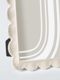 John Lewis Shell Edge Photo Frame, Ivory - thumbnail 2