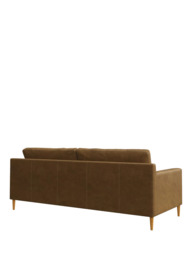 John Lewis Draper II Large 3 Seater Leather Sofa, Light Leg - thumbnail 4