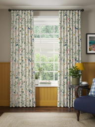 John Lewis Foxlease Print Pair Blackout/Thermal Lined Pencil Pleat Curtains - thumbnail 3