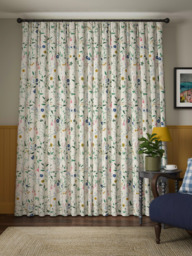 John Lewis Foxlease Print Pair Blackout/Thermal Lined Pencil Pleat Curtains - thumbnail 5
