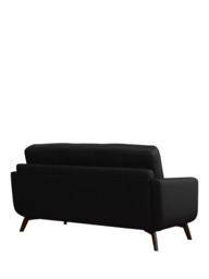 John Lewis Barbican Medium 2 Seater Leather Sofa, Dark Leg - thumbnail 4
