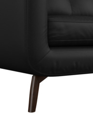 John Lewis Barbican Medium 2 Seater Leather Sofa, Dark Leg - thumbnail 6