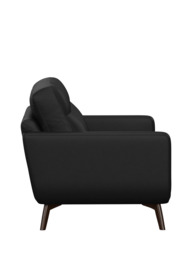John Lewis Barbican Medium 2 Seater Leather Sofa, Dark Leg - thumbnail 3