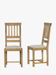 Laura Ashley Milton Dining Chair, Oak, Set of 2 - thumbnail 3