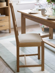 Laura Ashley Milton Dining Chair, Oak, Set of 2 - thumbnail 6