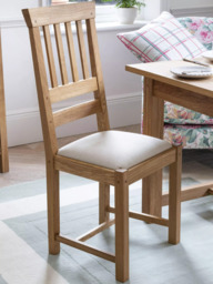 Laura Ashley Milton Dining Chair, Oak, Set of 2 - thumbnail 5