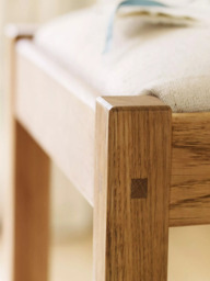Laura Ashley Milton Dining Chair, Oak, Set of 2 - thumbnail 4