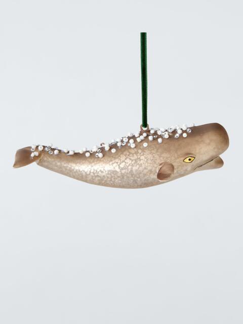 John Lewis The Curator Mercury Glass Whale Bauble, Grey - image 1
