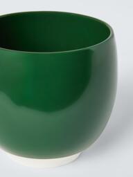 John Lewis X Deliciously Ella Stoneware Indoor Planter, 21cm, Green - thumbnail 2