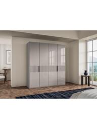 John Lewis Newlyn 2m Hinged Wardrobe with 4 Glass Doors - thumbnail 2