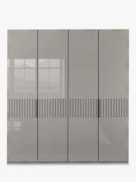 John Lewis Newlyn 2m Hinged Wardrobe with 4 Glass Doors - thumbnail 4