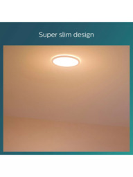 Philips Superslim CL550 LED Functional Flush Ceiling Light, White - thumbnail 5