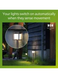 Philips Blaise Ultra Efficient Solar Powered Motion Sensor LED Outdoor Pedestal Light, Anthracite - thumbnail 6