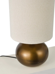John Lewis Pebble Table Lamp, Patina Brass - thumbnail 6
