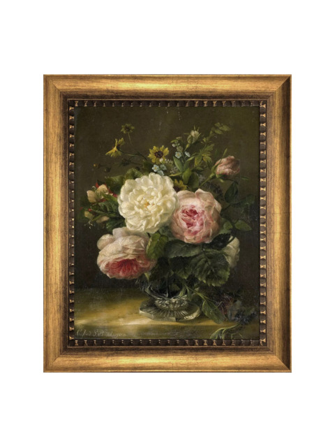 Brookpace Lascelles 'Still Life of Flowers in Vase' Framed Canvas Print, 64 x 54cm - image 1