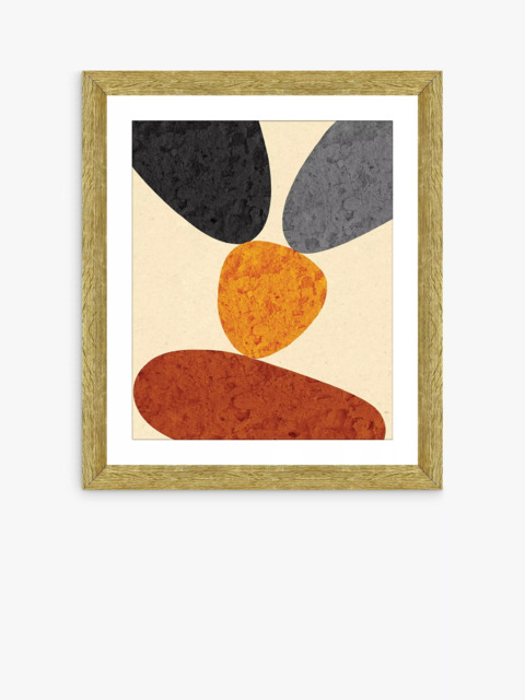 Brookpace Lascelles 'Desert Rocks 2' Framed Print & Mount, 56 x 46cm, Brown/Multi - image 1
