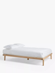 John Lewis Bow Platform Bed Frame, Double, Oak/Natural - thumbnail 1