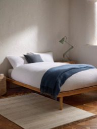 John Lewis Bow Platform Bed Frame, Double, Oak/Natural - thumbnail 2