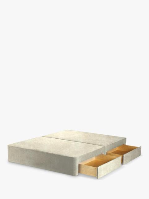 John Lewis Pocket Sprung Upholstered 4 Drawer Divan Base, Small Double