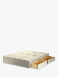 John Lewis Pocket Sprung Upholstered 4 Drawer Divan Base, Small Double