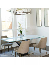 west elm Finley Dining Chair, Dune/Light Bronze - thumbnail 4