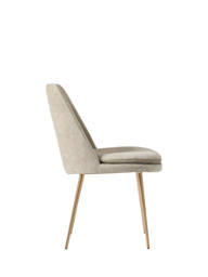 west elm Finley Dining Chair, Dune/Light Bronze - thumbnail 5