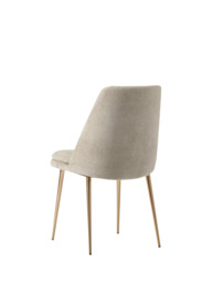 west elm Finley Dining Chair, Dune/Light Bronze - thumbnail 6