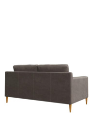 John Lewis Draper II Medium 2 Seater Leather Sofa, Light Leg - thumbnail 4