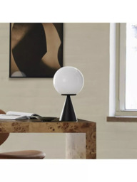 west elm Ardsley Glass Globe Table Lamp, Black - thumbnail 3