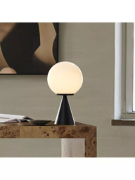 west elm Ardsley Glass Globe Table Lamp, Black - thumbnail 2