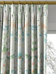 Morris & Co. Strawberry Thief Made to Measure Curtains or Roman Blind, Cochineal/Willow - thumbnail 2