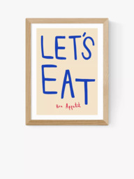 EAST END PRINTS SimplyExtraJordanary 'Let's Eat' Framed Print