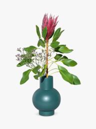 raawii Strøm Large 	Earthenware Vase, H24cm, Green Gables - thumbnail 3
