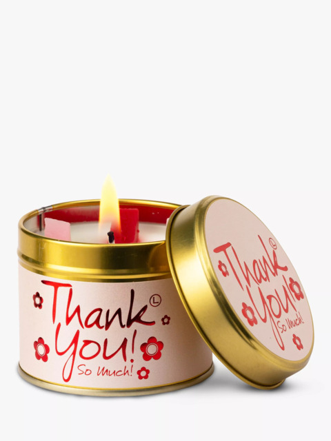 Lily-flame Thank You! Scented Tin Candle, 230g - image 1