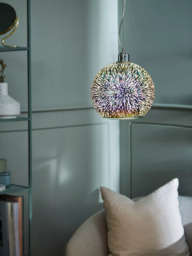 John Lewis Oberon Holographic Pendant Ceiling Light, Multi - thumbnail 2