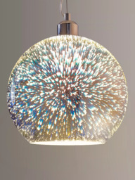 John Lewis Oberon Holographic Pendant Ceiling Light, Multi - thumbnail 1
